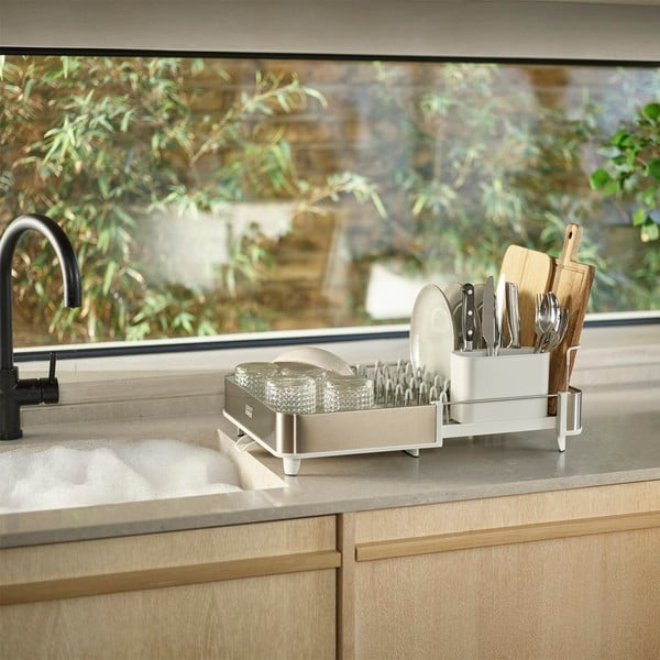 Kovový odkapávač ve stříbrné barvě Extend – Joseph Joseph-image-1