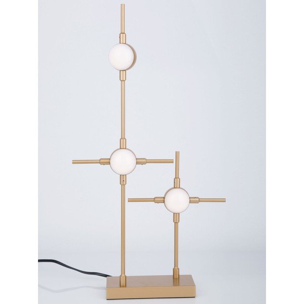 Kovová LED stolní lampa ve zlaté barvě se stínidlem z akrylového skla (výška 52 cm) Atomo – Nova Luce-image-2