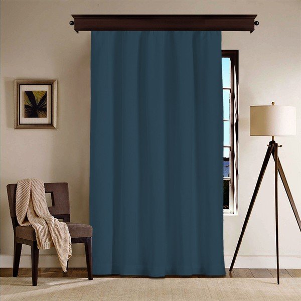 Tmavě modrý závěs Curtain Kesso, 140 x 260 cm-image-1