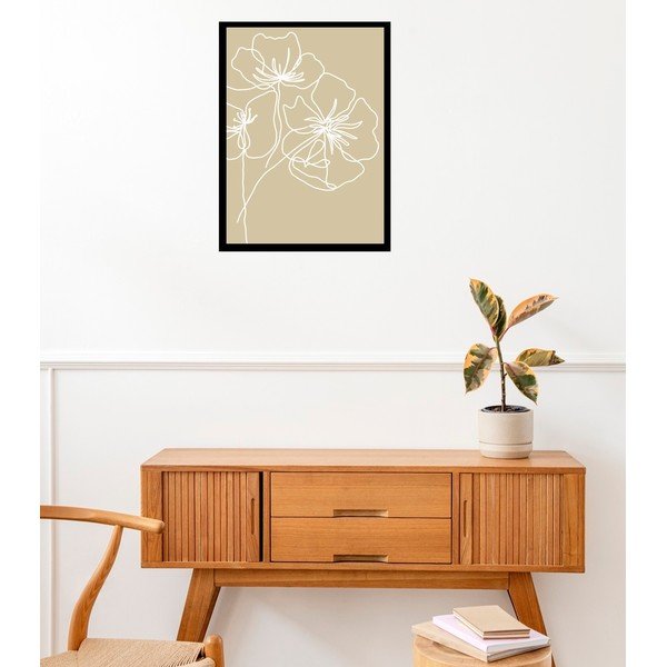 Plakát 29x41 cm White Poppy – Veronika Boulová-image-1