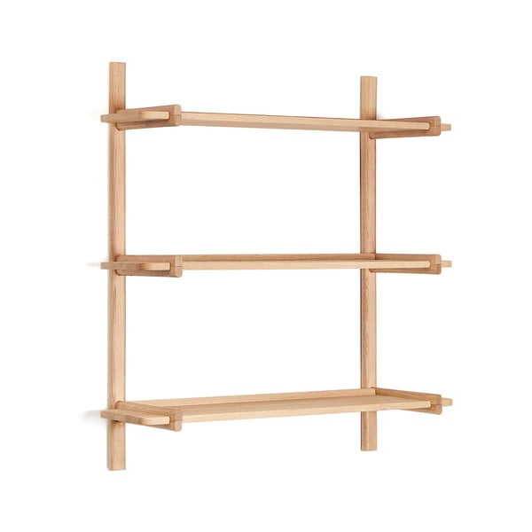 Modulární policový systém z dubového dřeva v přírodní barvě 90x98 cm Sitra – Kave Home