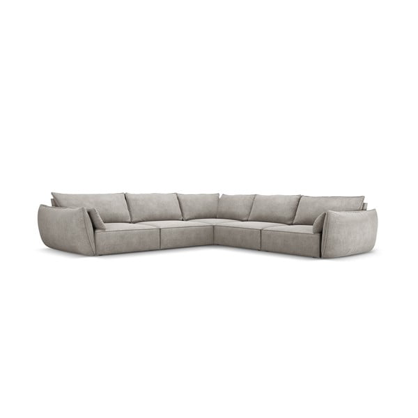 Světle šedá rohová pohovka (variabilní) Vanda – Mazzini Sofas-image-2