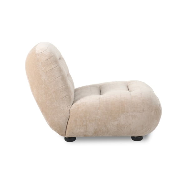 Béžové sametové křeslo Wyatt – Dutchbone-image-2