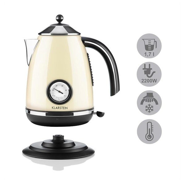 Béžová rychlovarná konvice Klarstein Aquavita Chalet-image-3