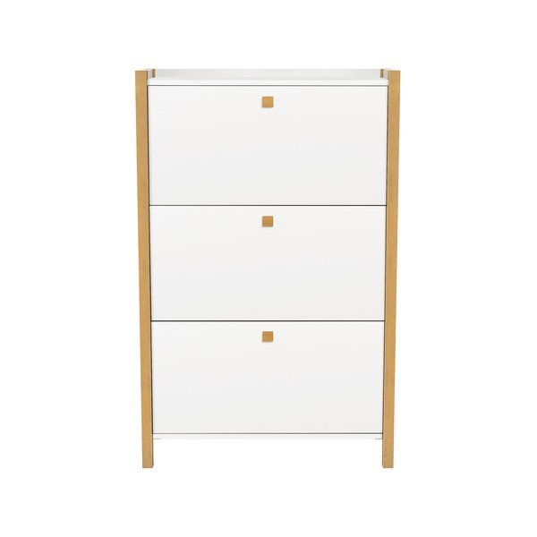 Bílý botník se 3 výklopnými dvířky Woodman Hannover-image-2