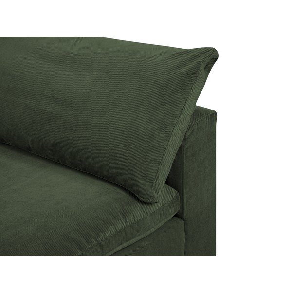 Tmavě zelená prostřední část modulární manšestrové pohovky Windsor & Co Sofas Galaxy-image-1