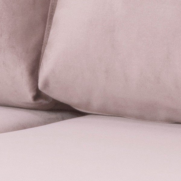 Pudrově růžová sametová pohovka Actona Norwich, levý roh-image-4