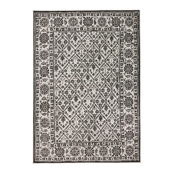 Černo-bílý vzorovaný oboustranný koberec Bougari Curacao, 120 x 170 cm