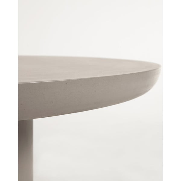 Betonový zahradní jídelní stůl ø 110 cm Taimi – Kave Home-image-1