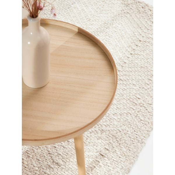 Krémový/slonovinový ručně tkaný běhoun s příměsí vlny 80x200 cm Majoli – Elle Decoration-image-3