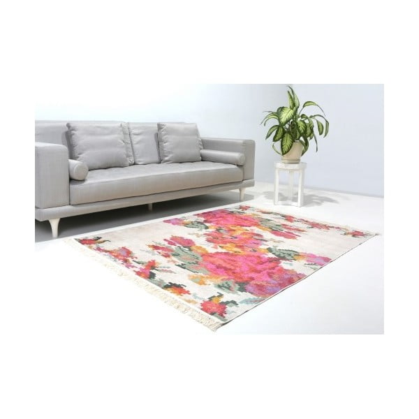 Růžový koberec s barevným vzorem Homemania Moretti, 120 x 180 cm