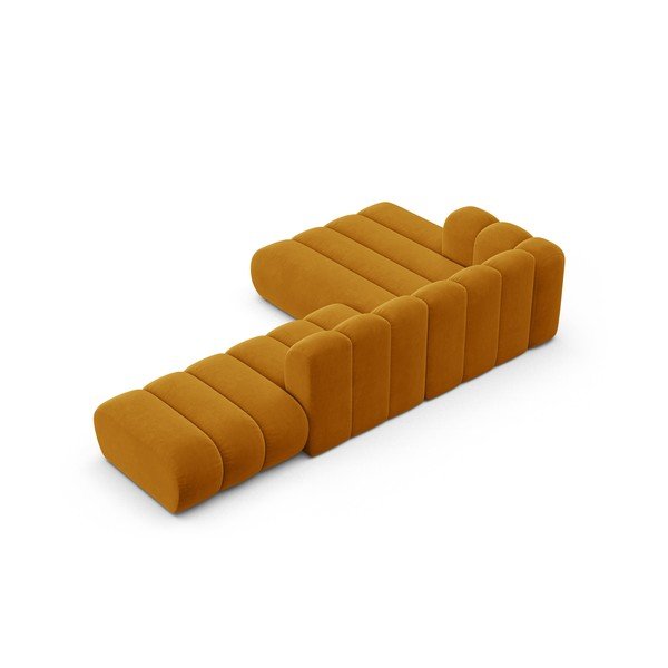 Žlutá rohová pohovka (levý roh) Lupine – Micadoni Home-image-3