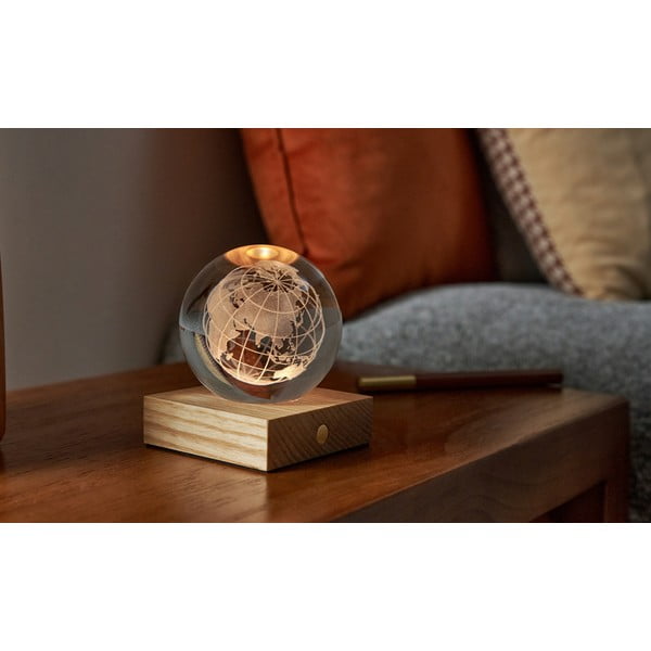 Tmavě hnědá světelná dekorace na USB Amber – Gingko-image-4