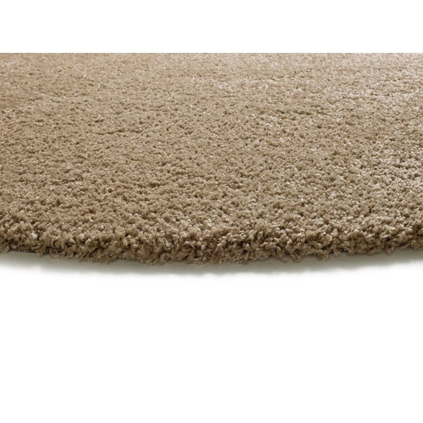 Světle hnědý kulatý koberec ø 130 cm Norge – Universal-image-2