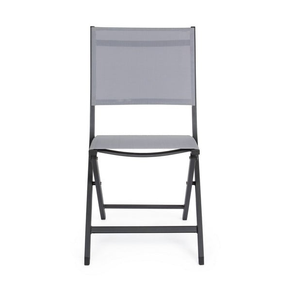 Šedá kovová zahradní židle Elin   – Bizzotto-image-2