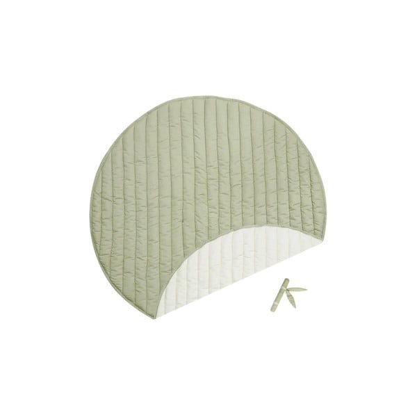 Zelená krémová dětská hrací podložka Bamboo Leaf – Lorena Canals