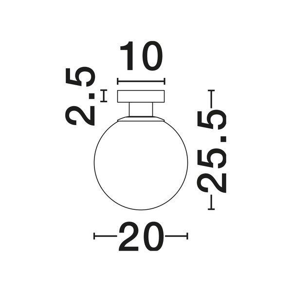 Bílé/ve zlaté barvě skleněné stropní svítidlo Vita – Nova Luce-image-4