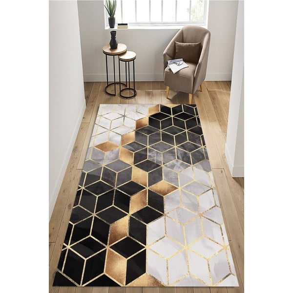 Černý koberec 230x160 cm Optic - Rizzoli-image-1