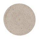 Ručně tkaný vlněný kulatý koberec ve světle šedé a slonovinové barvě ø 200 cm Takashi – Kave Home