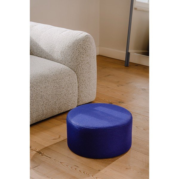 Modrý vlněný taburet Folk – noo.ma-image-1