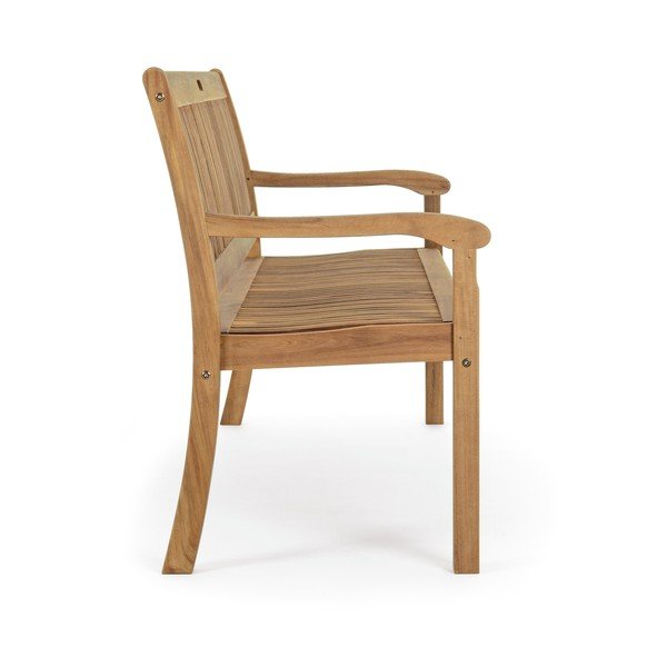 Dřevěná zahradní lavice v přírodní barvě Noemi – Bizzotto-image-3