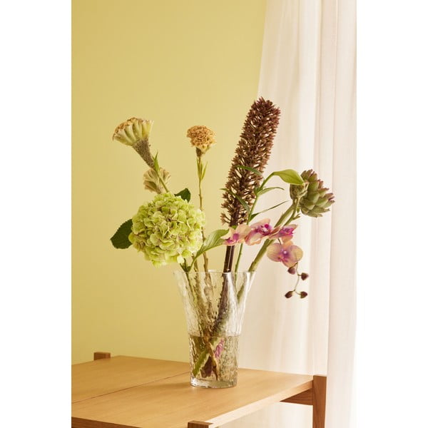 Skleněná váza (výška 30 cm) Ruffle – Hübsch-image-1