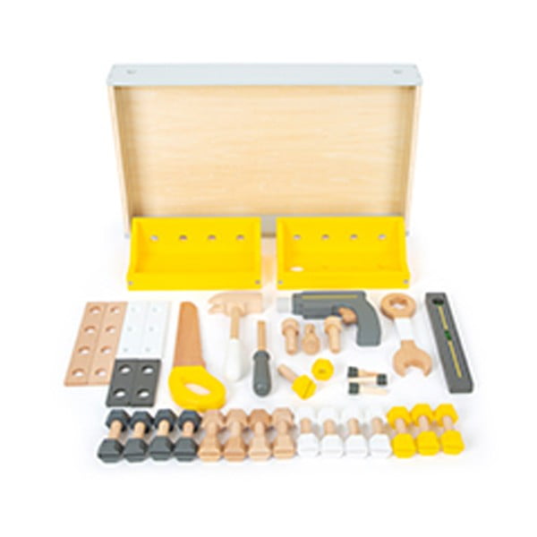 Dětský dřevěný pracovní stůl s nářadím Legler Miniwob-image-3