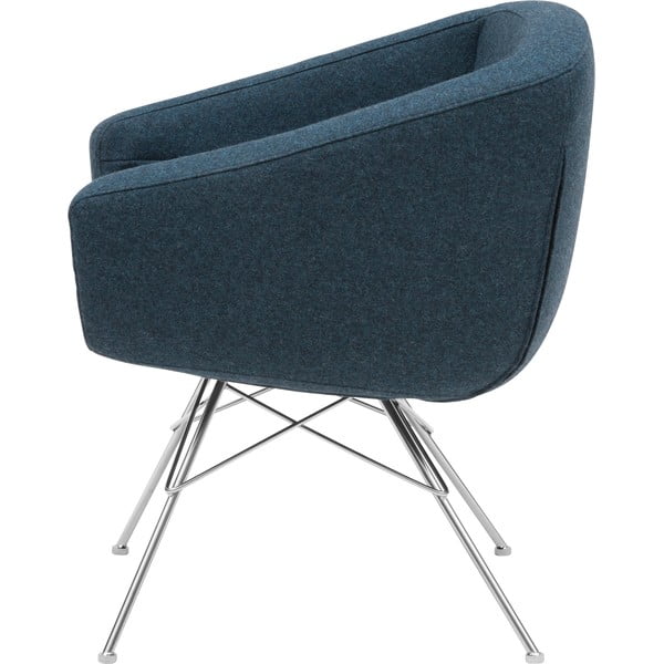 Tmavě modré křeslo Softline Aiko-image-3