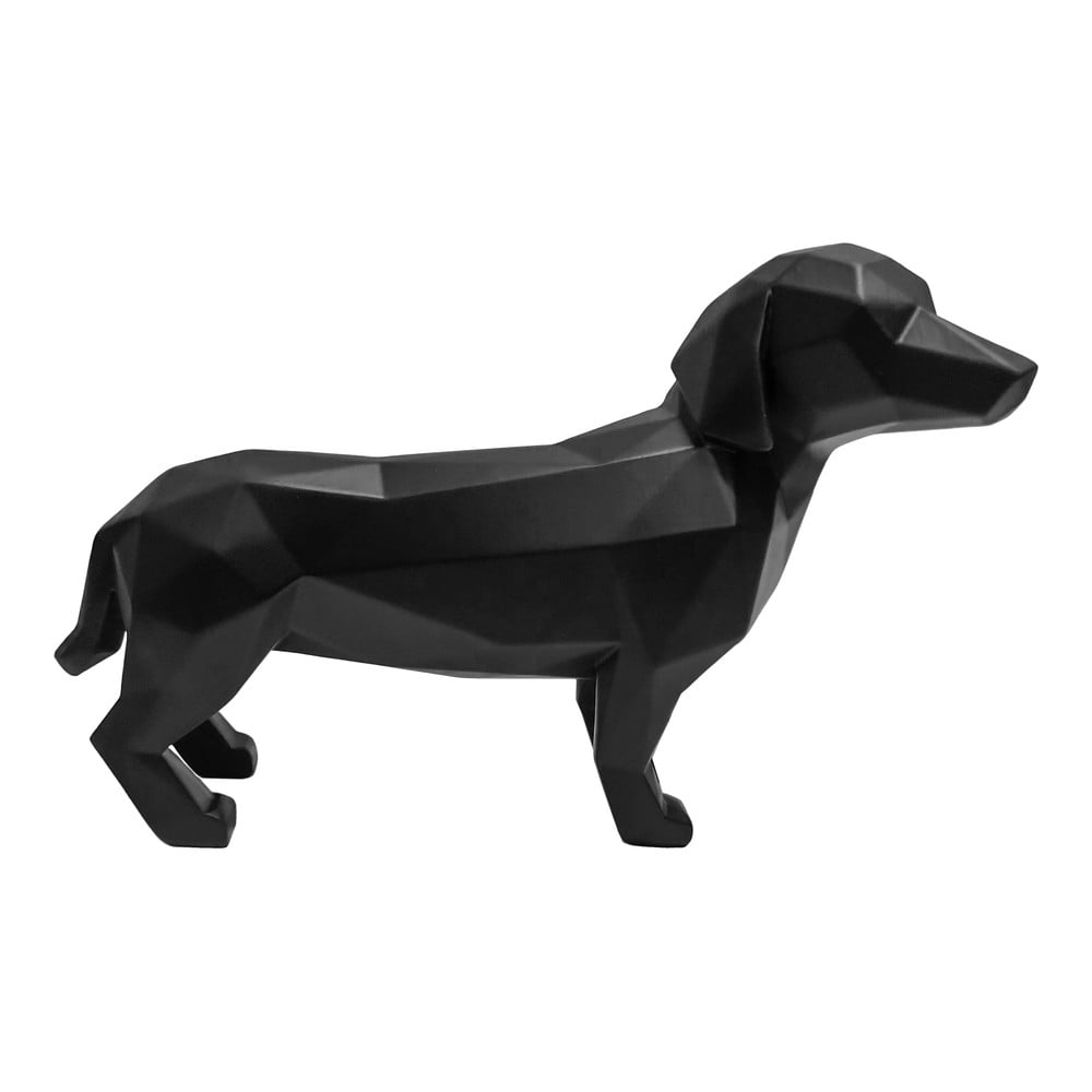 Černá dekorace PT LIVING Origami Dog