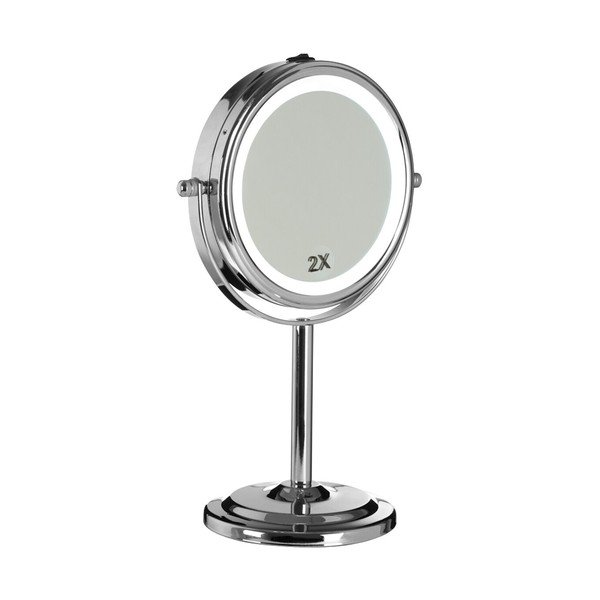 Kosmetické zrcadlo s osvětlením/zvětšovací (zvětšení 2x) ø 15 cm Cassini – Premier Housewares-image-2