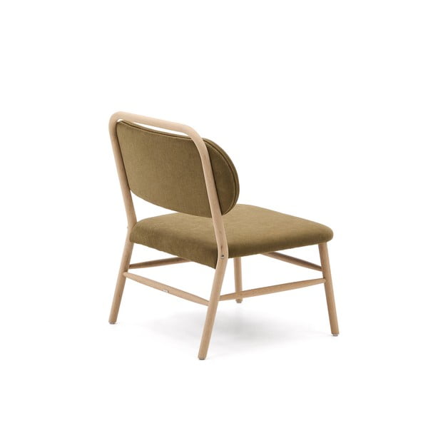 Zelené žinylkové křeslo Helda – Kave Home-image-4