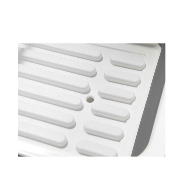 Bílo-šedý skládací odkapávač na nádobí Wenko Rack-image-2