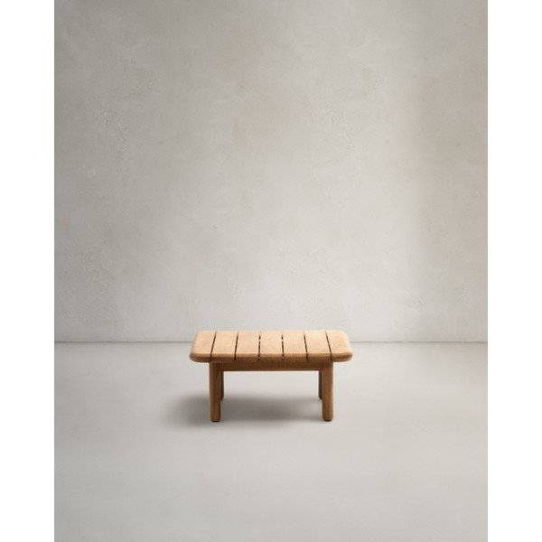Zahradní odkládací stolek z teakového dřeva 70x70 cm Turqueta – Kave Home-image-4