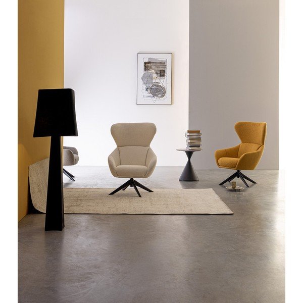 Kulatý odkládací stolek s deskou v dekoru mramoru ø 50 cm Joona – Bizzotto-image-1