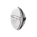 Bílý/v leskle stříbrné barvě nástěnný plastový háček Tick – Spinder Design