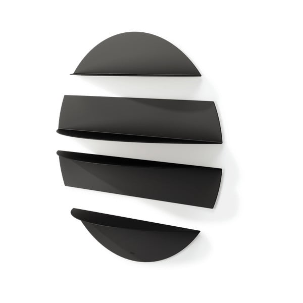 Černé kovové police v sadě 4 ks 76 cm Solis – Umbra-image-4
