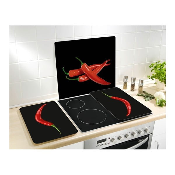 Skleněný kryt na zeď Wenko Peperoni, 50 x 56 cm-image-2