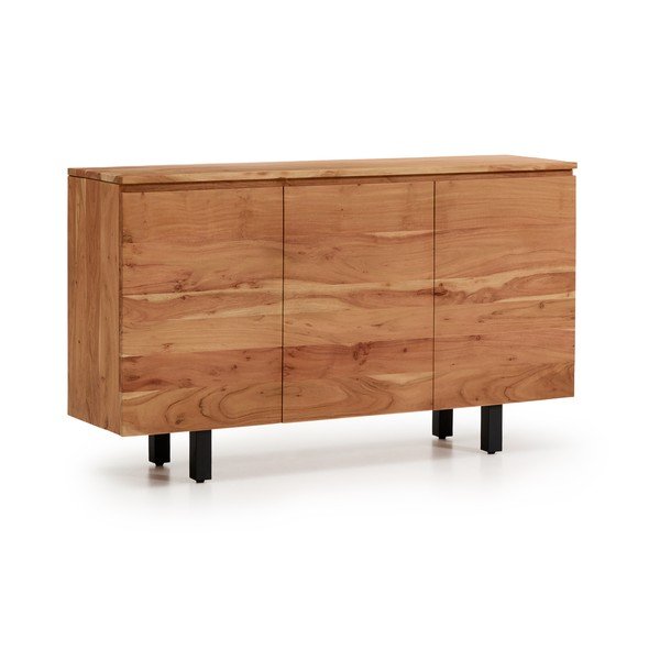Komoda z masivu akácie v přírodní barvě 150x88x40 cm Uxue – Kave Home-image-2
