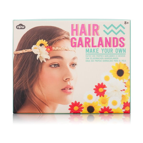Set pro vyrobení květinové čelenky npw™ Make Your Own Hair Garlands