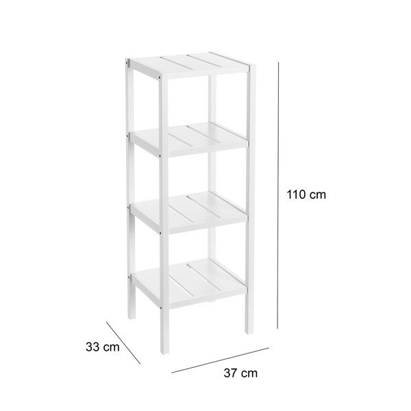 Bílý regál 37x110 cm – Casa Selección-image-3
