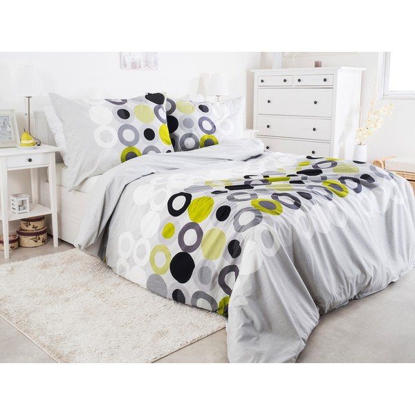 Světle šedé krepové povlečení na jednolůžko 140x200 cm Top Class – B.E.S.-image-1