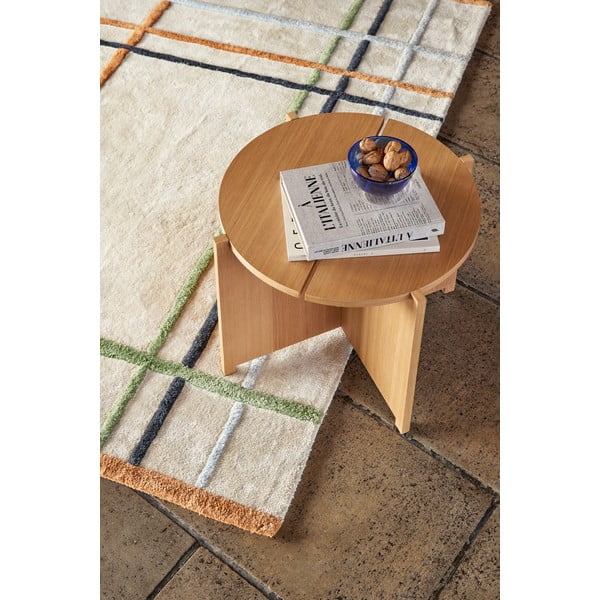 Kulatý odkládací stolek v dekoru dubu ø 55 cm Dash – Hübsch-image-1