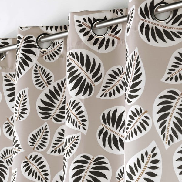 Černý/béžový závěs 140x260 cm Alma – douceur d'intérieur-image-1