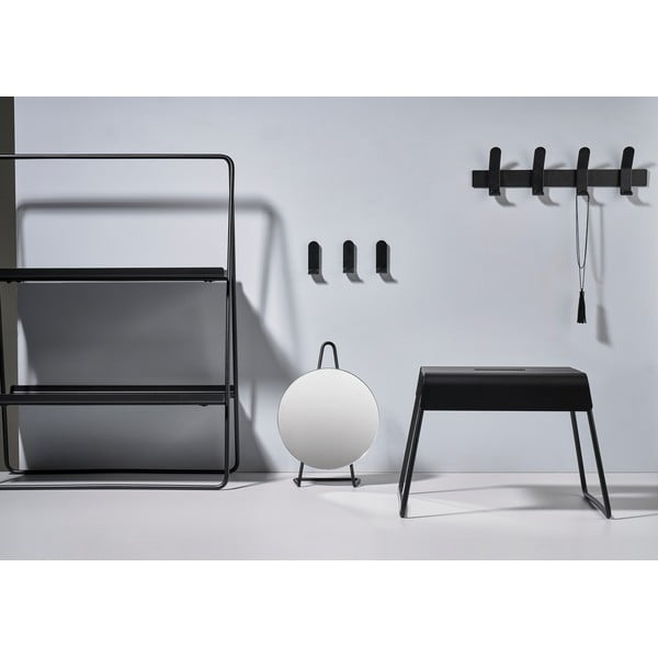 Černý kovový nástěnný věšák A-Rack - Zone-image-3