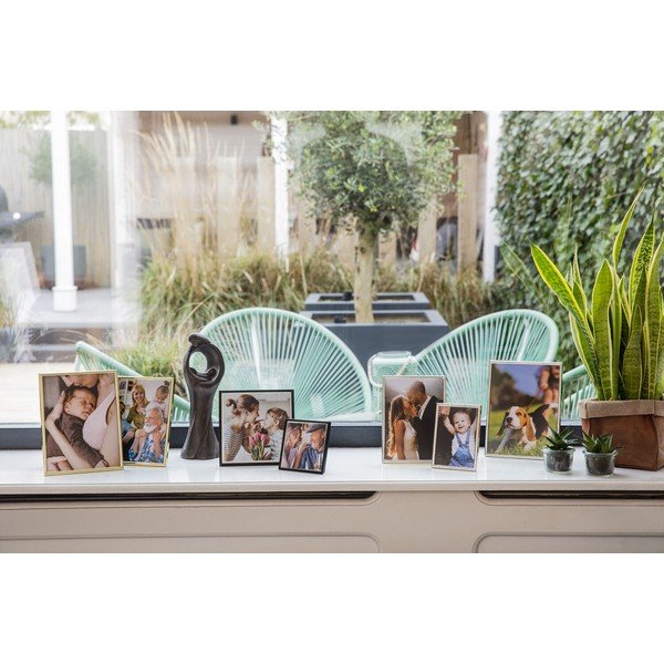 Kovový stojací/na zeď rámeček ve zlaté barvě 11x16 cm Sweet Memory – Zilverstad-image-3