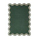 Tmavě zelený ručně tkaný koberec s příměsí vlny 160x230 cm Rivo Wool – Flair Rugs