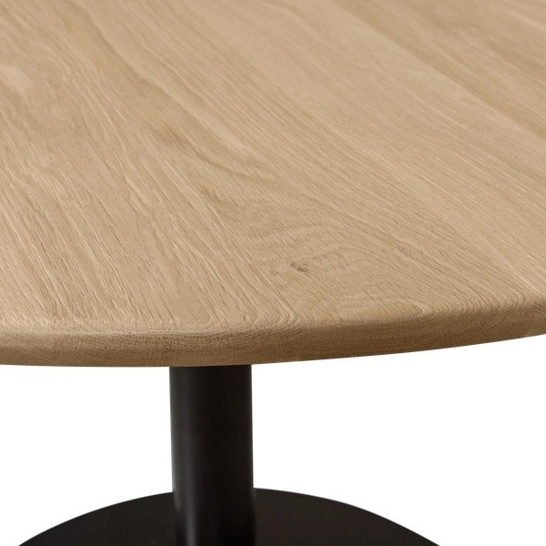 Kulatý jídelní stůl s deskou z dubového dřeva ø 120 cm Tablo – WOOOD-image-2