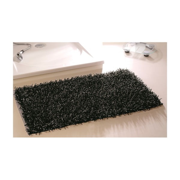 Koupelnová předložka Metallic Look Black, 50x70 cm