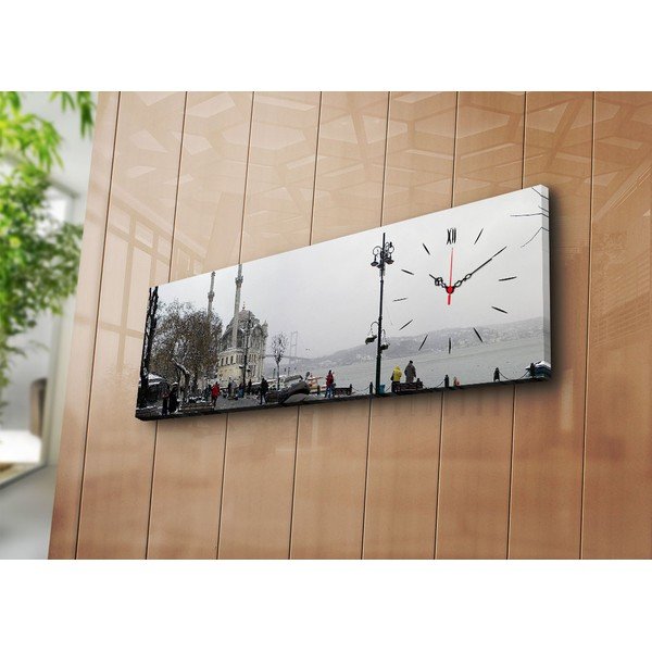 Obrazové hodiny Ve městě, 30 x 90 cm-image-1