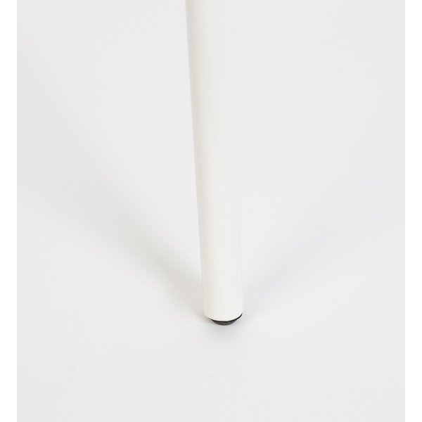 Bílý odkládací stolek White Label Frost-image-2